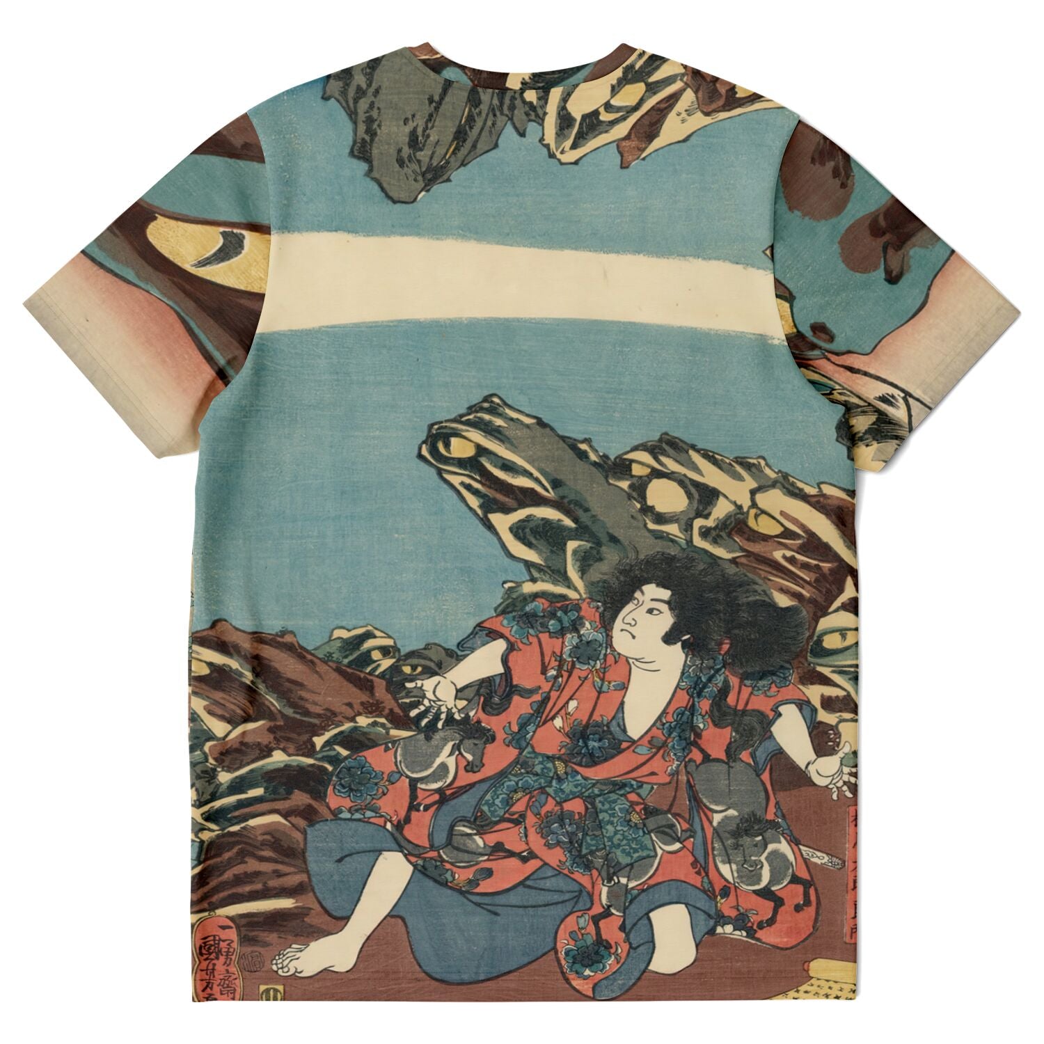 Gama Sennin Frog Magic | Kuniyoshi Utagawa Ukiyo-e Toad Masterpiece | Edo Period Japan All-Over-Print T-Shirt