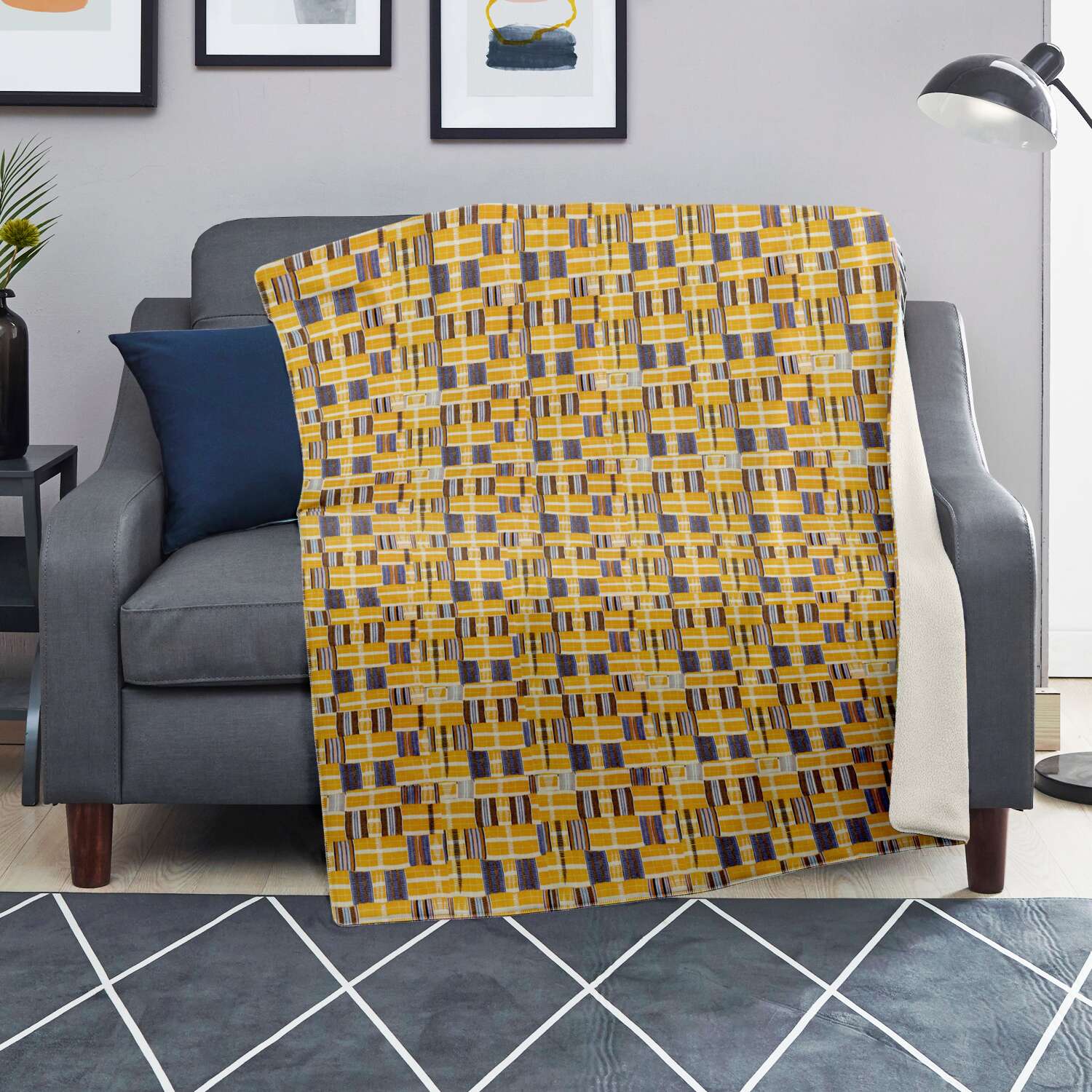 African Blanket: Kente Cloth Design (Asante)