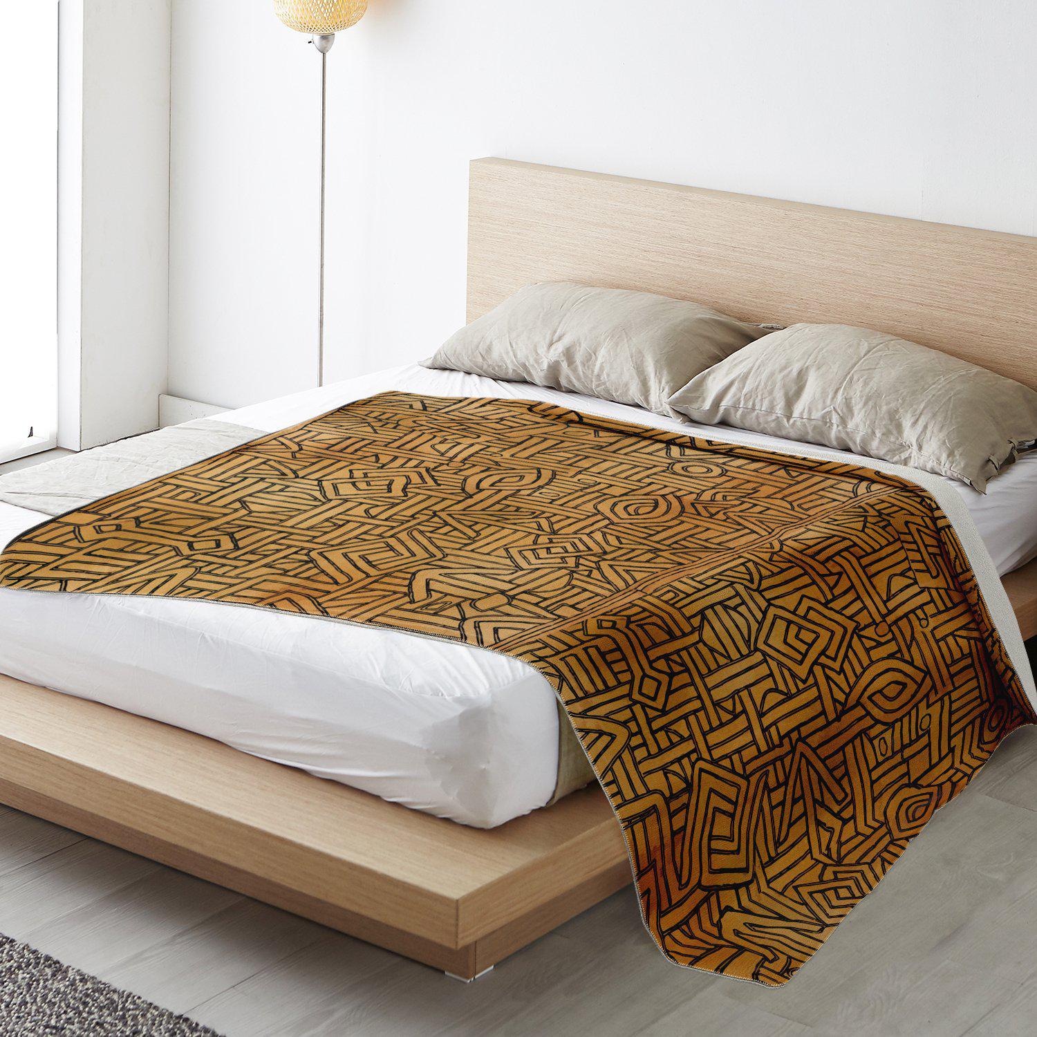 African Blanket: Traditional Kuba-Cloth Style