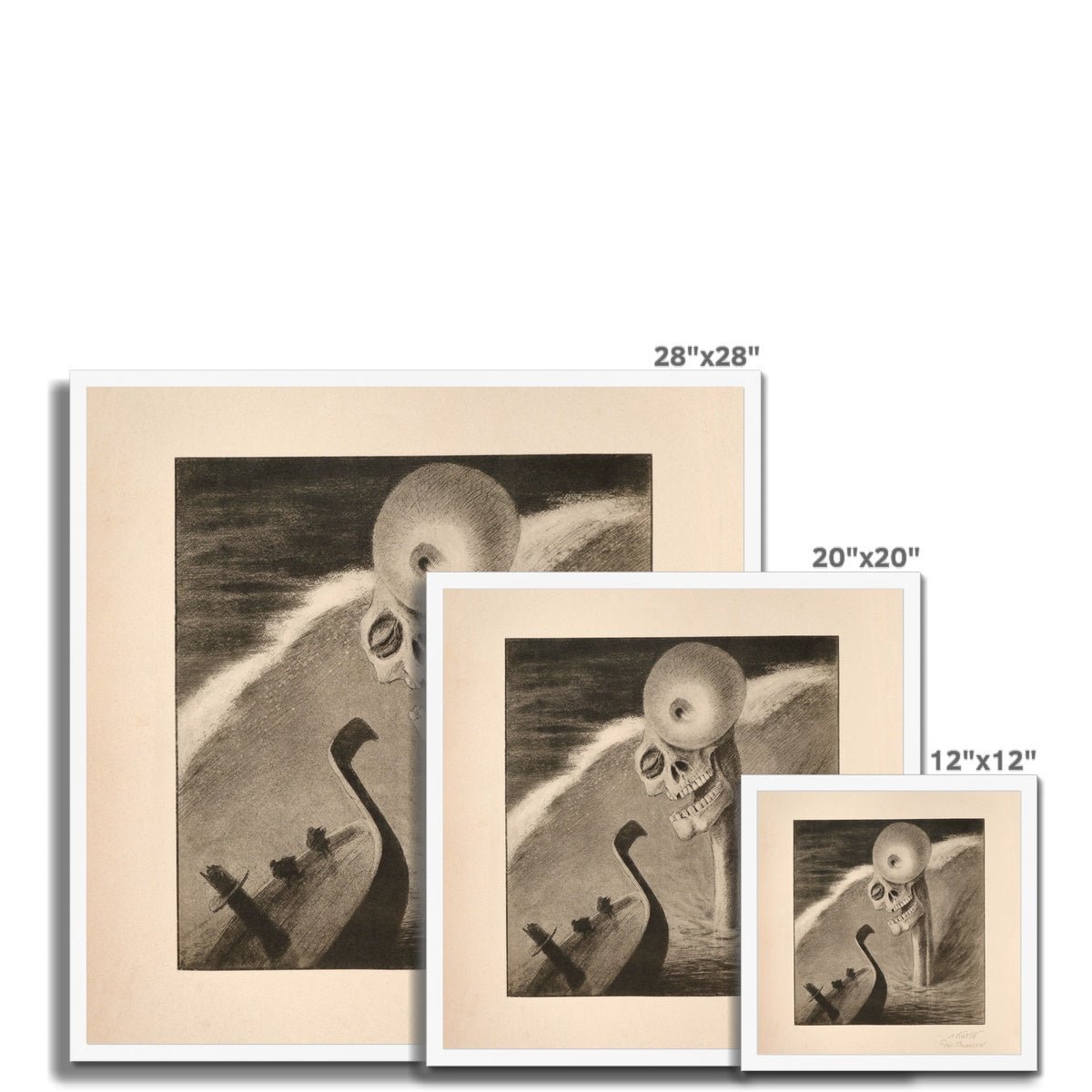 Alfred Kubin Oblivion Symbolist Surreal Vintage Surrealist Antique Gothic Occult Framed Art Print