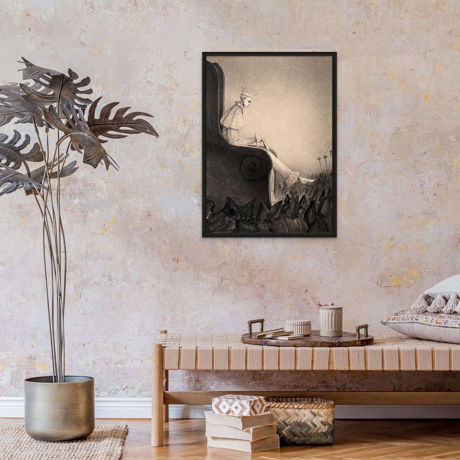 Alfred Kubin: The Last King, Symbolist (Anti Capitalist) Surreal Wall Art Antique Gothic Decor Dark Wiccan Pagan Occult Framed Art Print