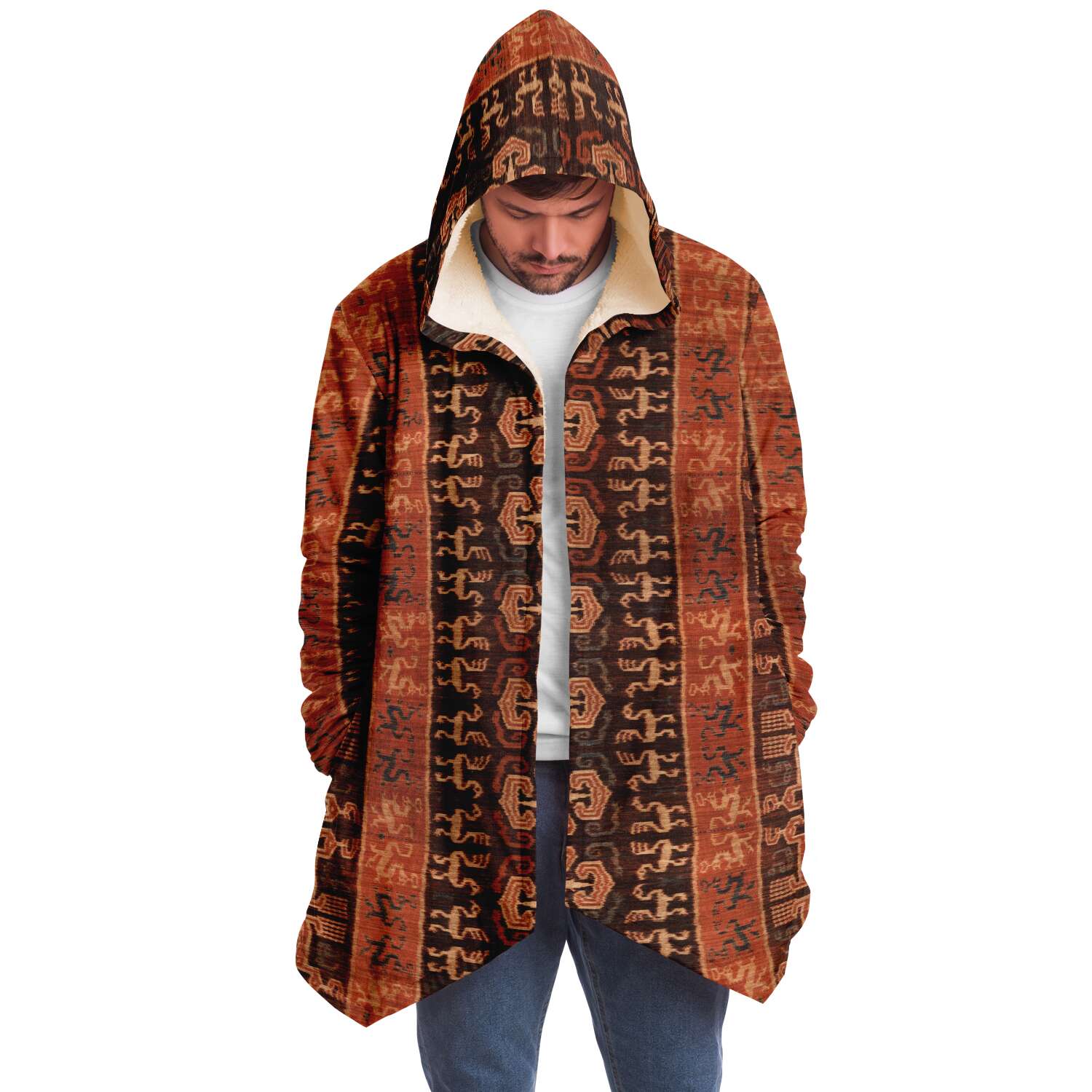 Antique Balinese Batik Unisex Dream Cloak Sacred Surreal