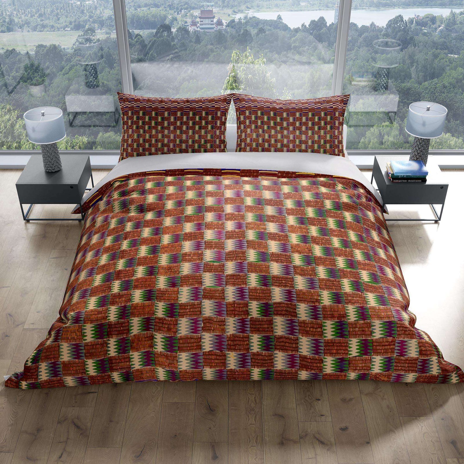 Bedding Set, Kente-Cloth African Inspired Design