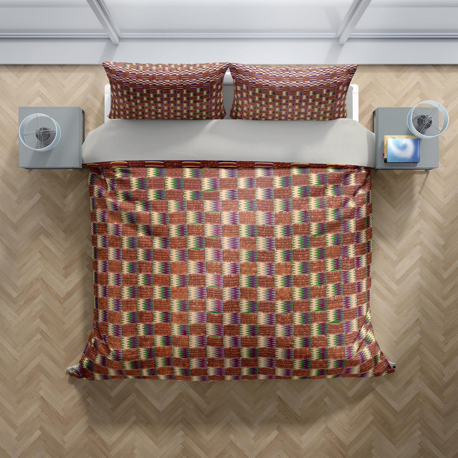 Bedding Set, Kente-Cloth African Inspired Design