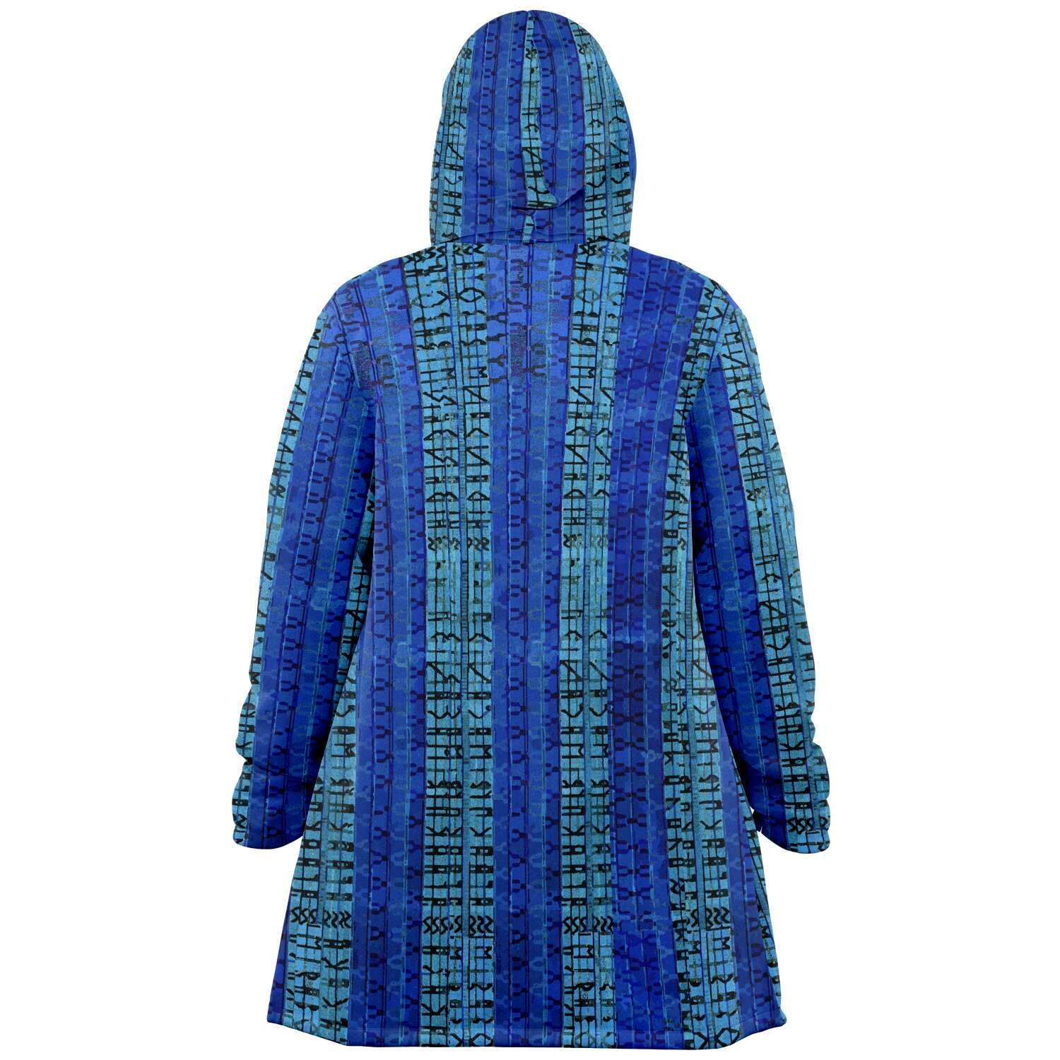 Blue Glitch Modern Cloak
