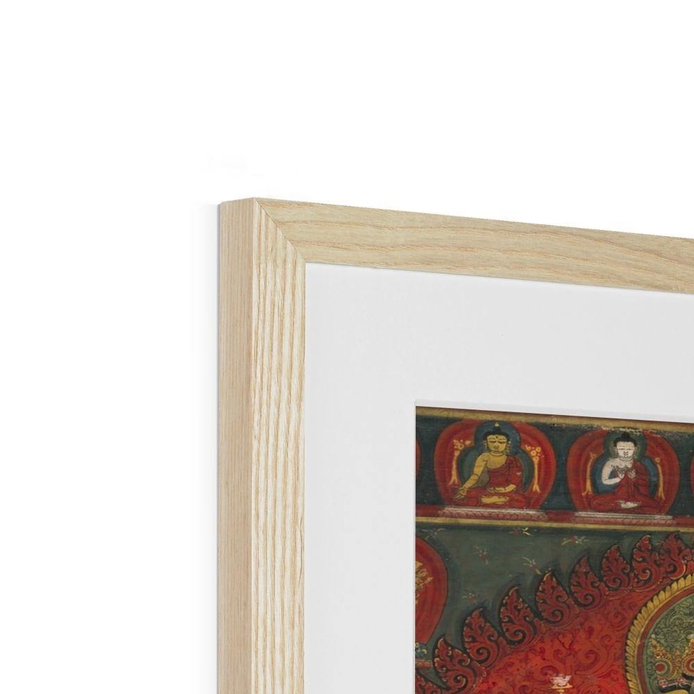 Chakrasamvara and Vajravarahi (Vajrayogini) | Tantric Framed Print