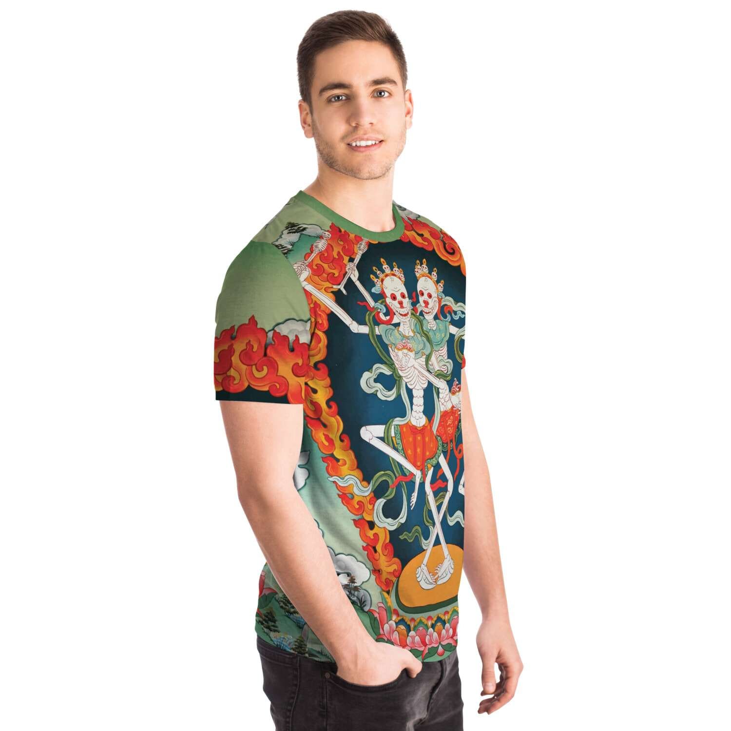 Citipati, Tibetan Tantric Protector Vajrayana Vintage T-Shirt Graphic Tee