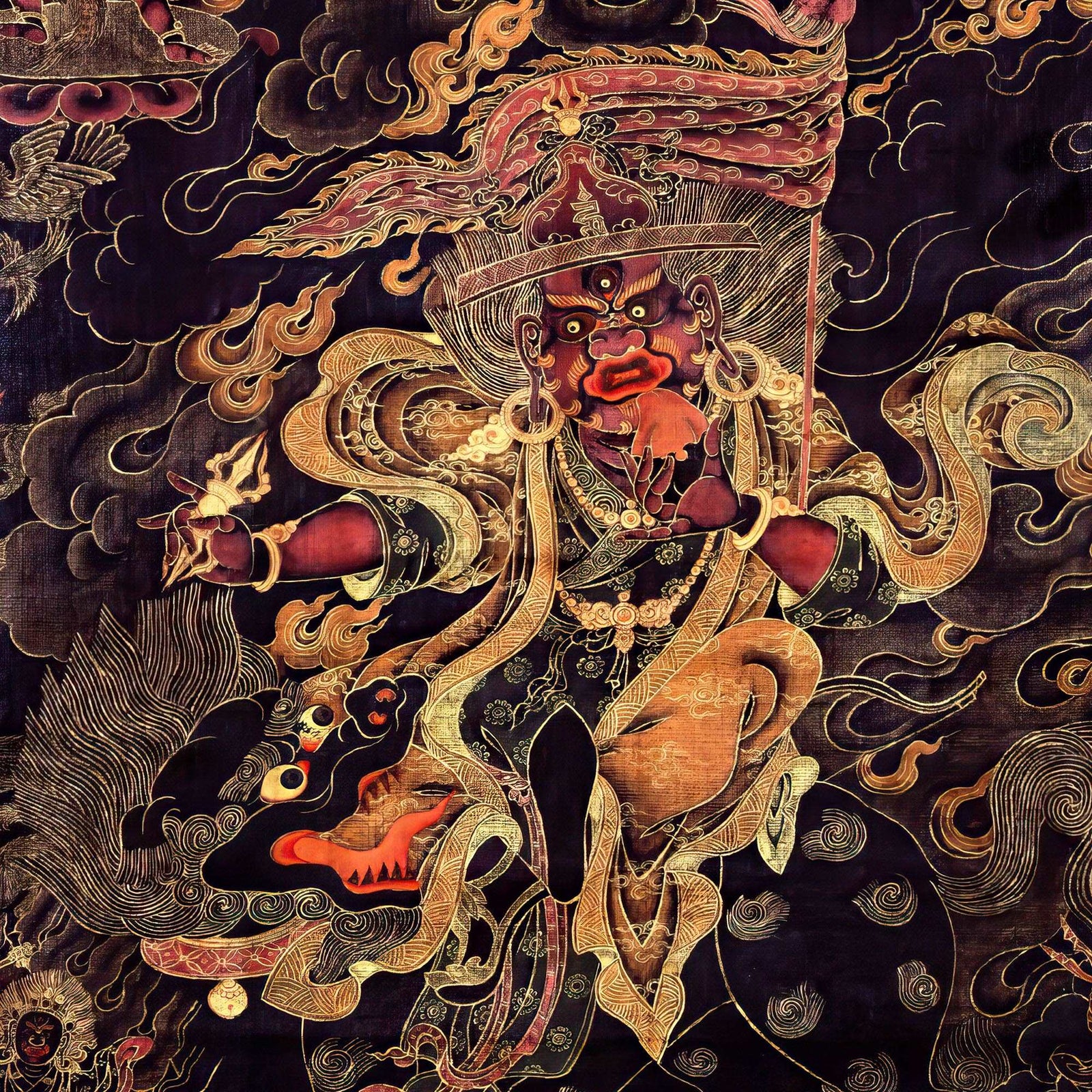 Dorje Legpa (Lekpa) Tibetan Buddhist Deity, Dharma Protector, Guru Rinpoche, Padmasambhava Graphic Art T-Shirt