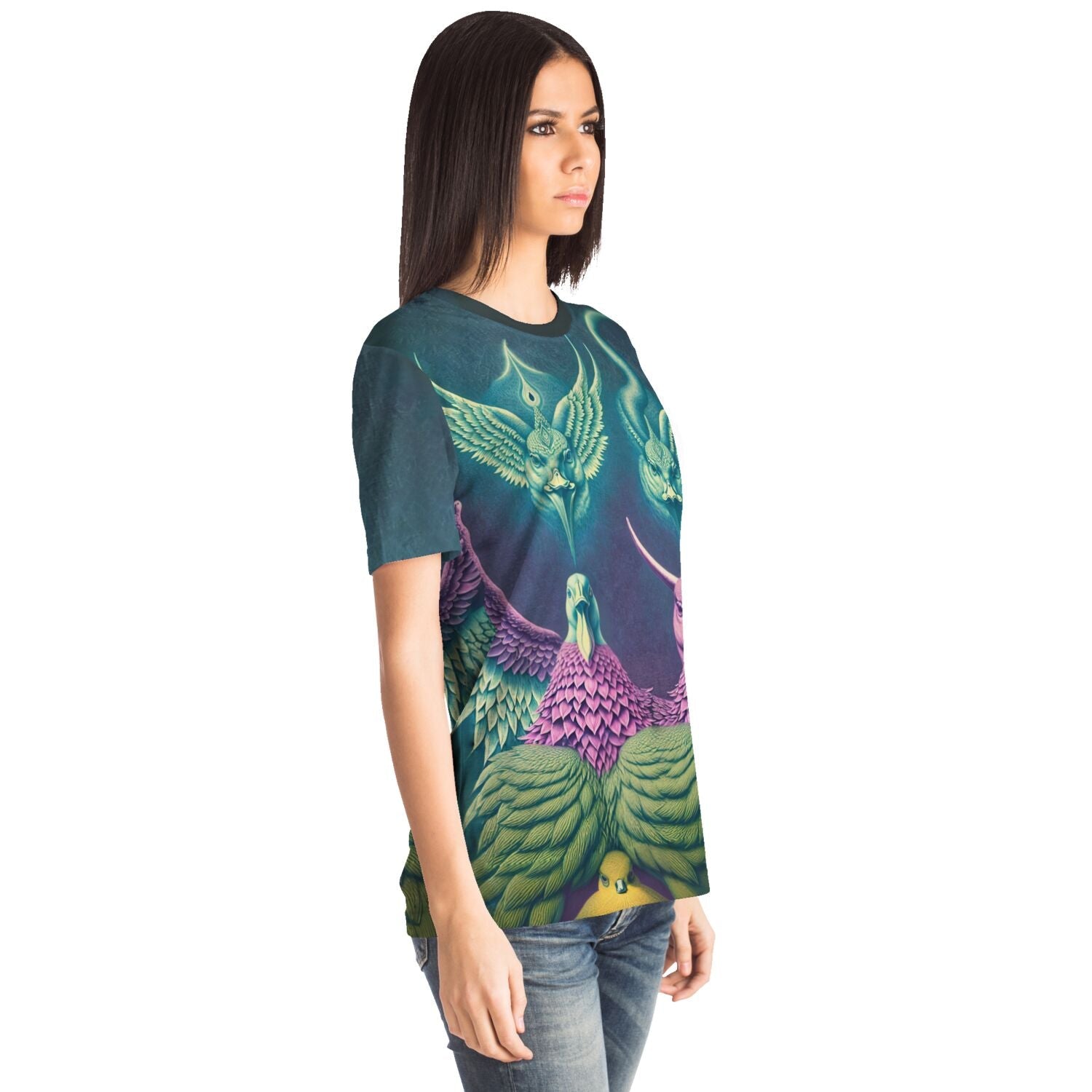 Duck Baphomet: Neopagan Surreal Mythology | Balance, Strength, Peace | Mysterious Avian Deity | Occult Graphic Art T-Shirt