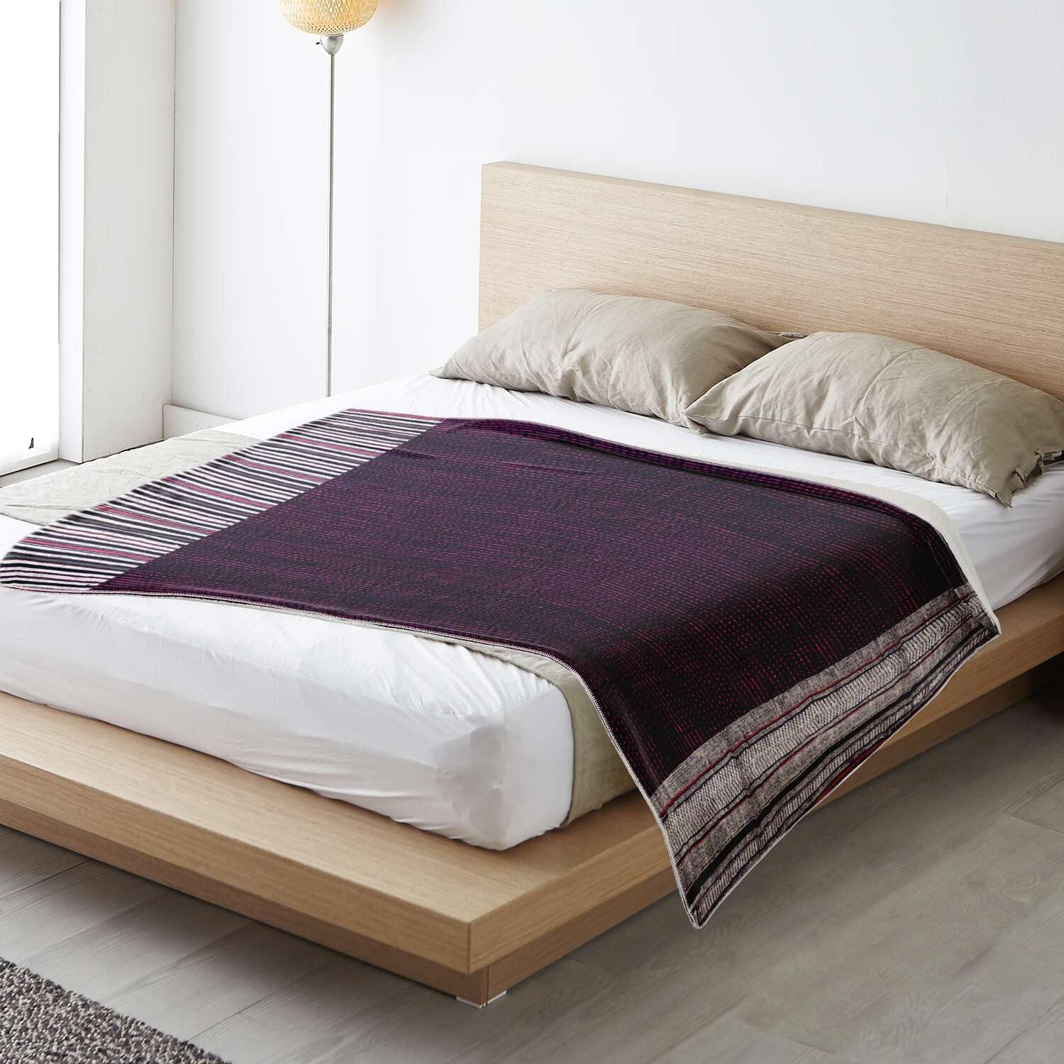 Fleece Blanket, Antique Laos Traditional Design