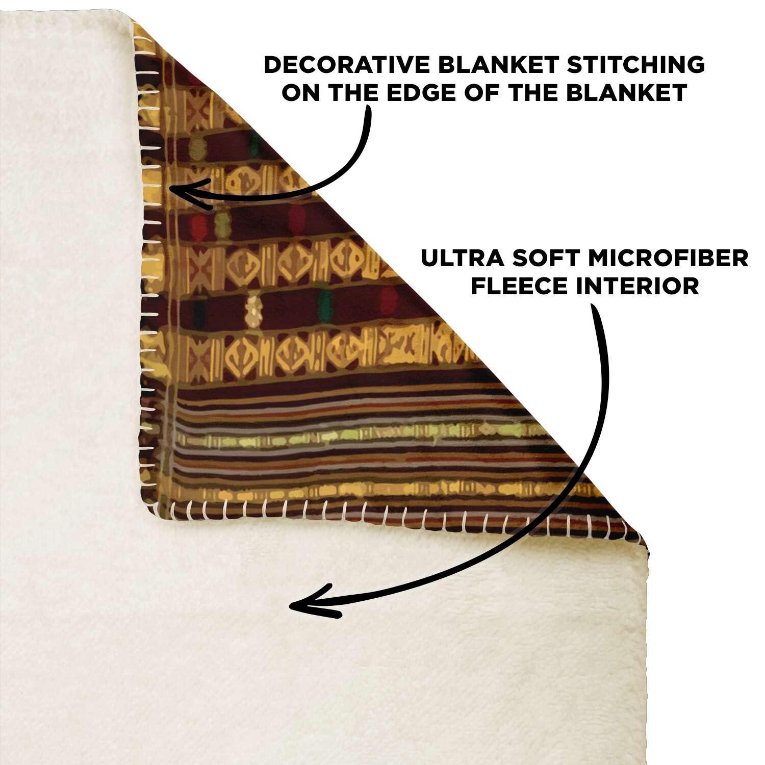 Fleece Blanket: Kira Culture (Bhutan) Traditional Design