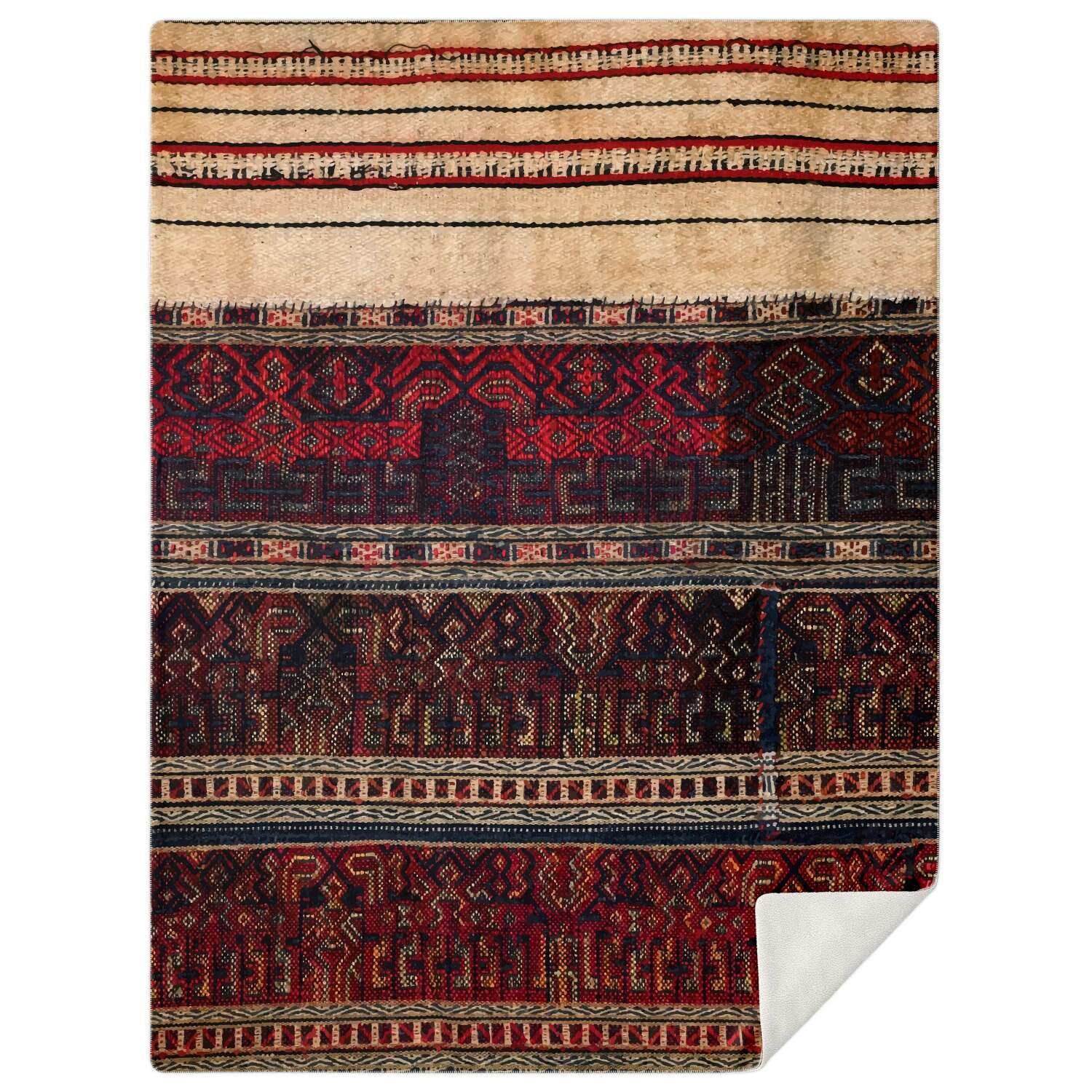Fleece Blanket - Li Culture Traditional Woven Design
