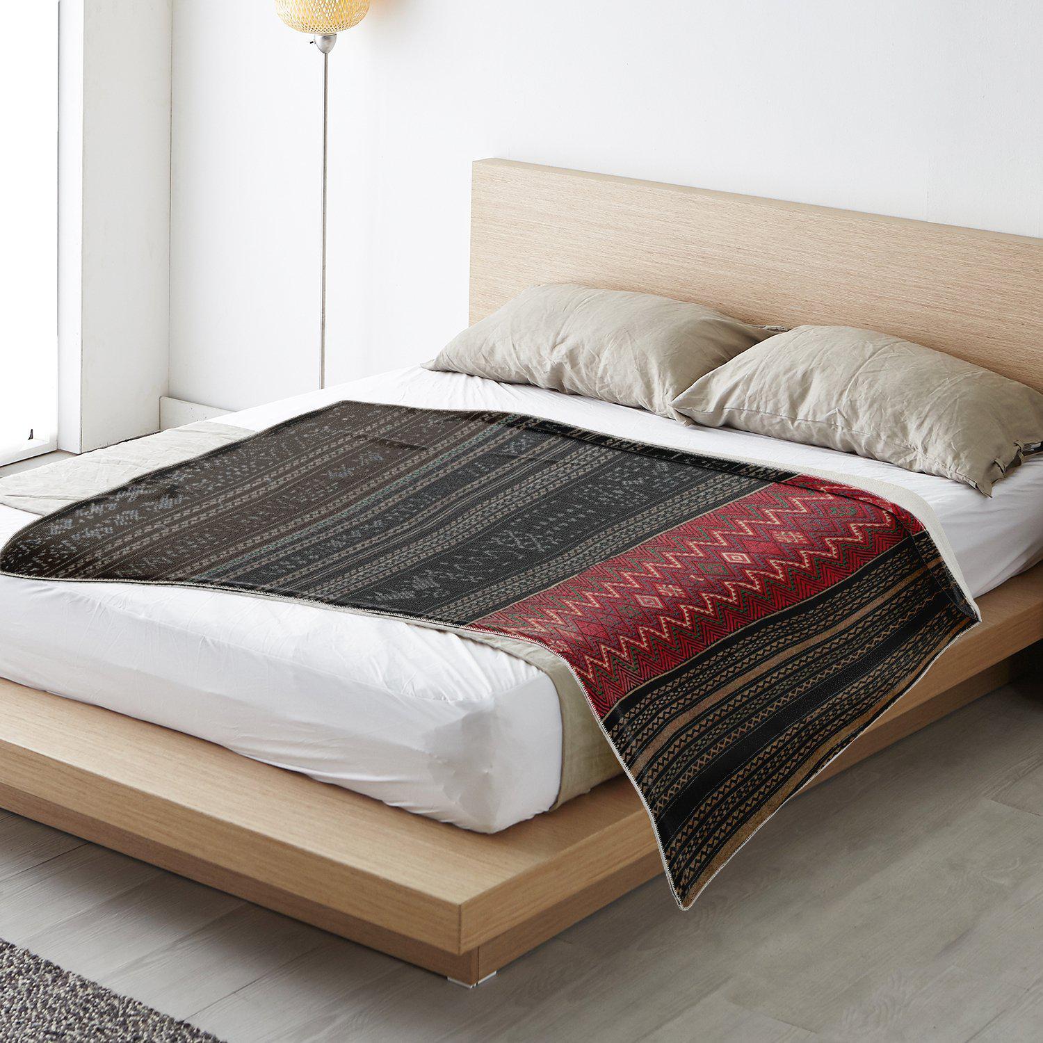 Fleece Blanket - Li Tribe Ethnic Textile Design