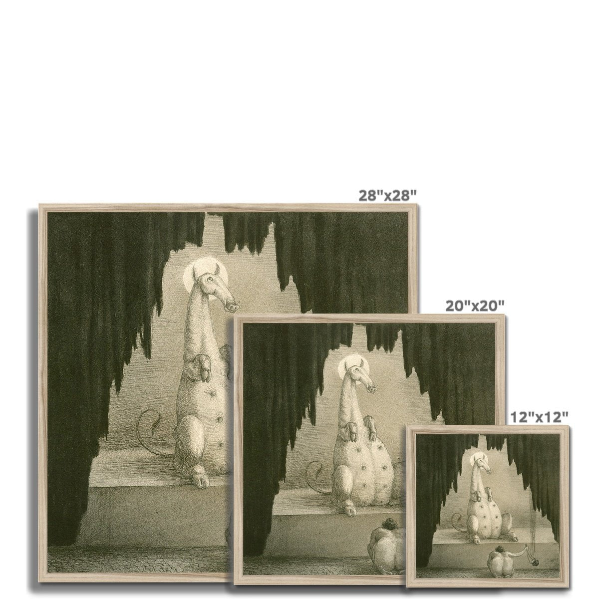 Framed Alfred Kubin Adoration Symbolist Antique Surrealism Gothic Fantasy Occult Framed Art Print