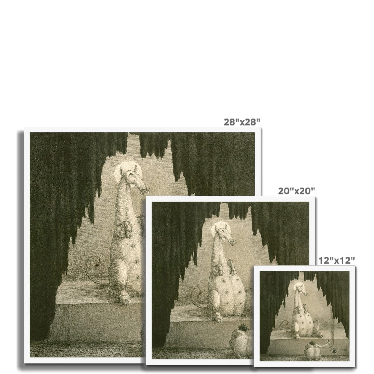 Framed Alfred Kubin Adoration Symbolist Antique Surrealism Gothic Fantasy Occult Framed Art Print