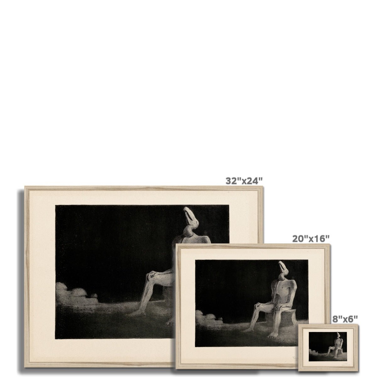 Framed Alfred Kubin: The Past Forgotten, Swallowed, Symbolist Surrealist Occult Gothic Macabre Framed Art Print