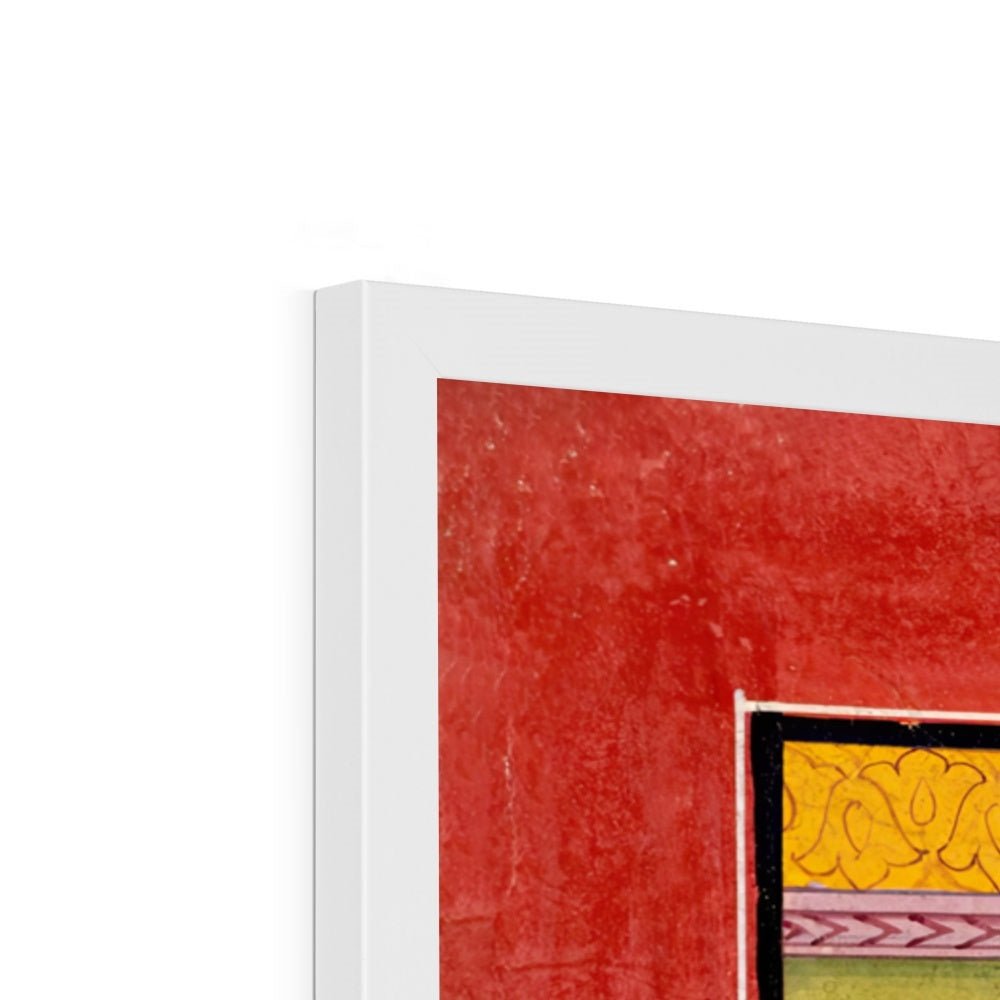 Framed Demon Hiranyaksha Departs the Demon Palace | Krishna Vishnu Indian Hindu Mythology Legend Framed Art Print