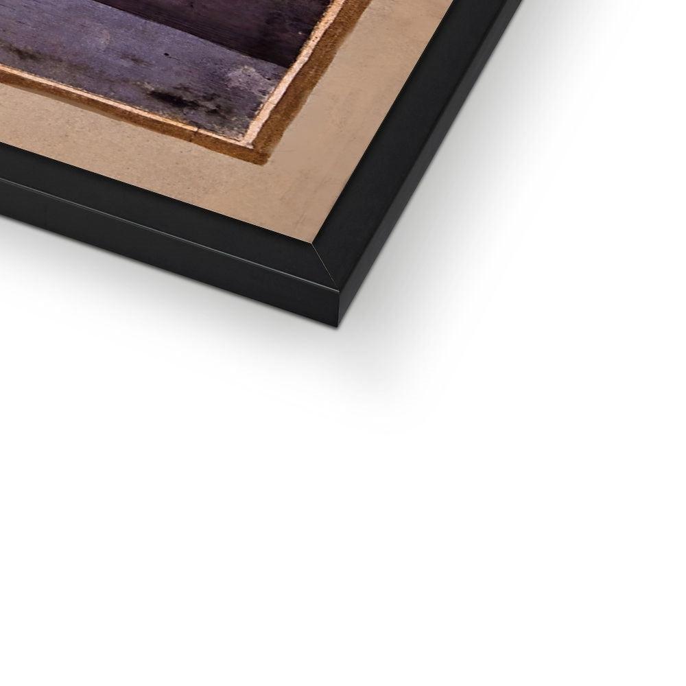 Framed Shiva Seated on a Deer Skin | Hindu Yoga God Meditation | Boho Ethnic Framed Art Print