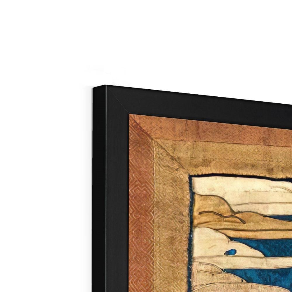 Framed Tibetan Sacred Feminist Dakini, Yogini | Thangka of Longevity and Healing | Buddhist Deity Framed Art Print