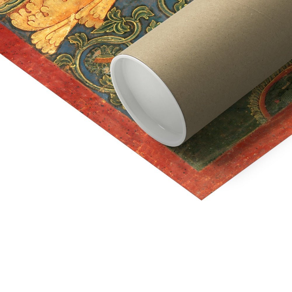 Green Tara White Tara Tibetan Buddhist Thangka Tantra Ganesha Vishnu Hindu Nepal Deity Sacred Meditation Antique Fine Art Print