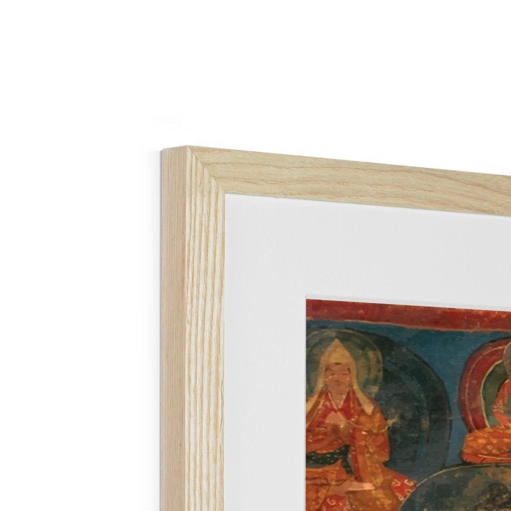 Green Tara White Tara Tibetan Buddhist Thangka Tantra Hindu Vedic Antique Nepal Vintage Yantra Mandala Framed Art Print