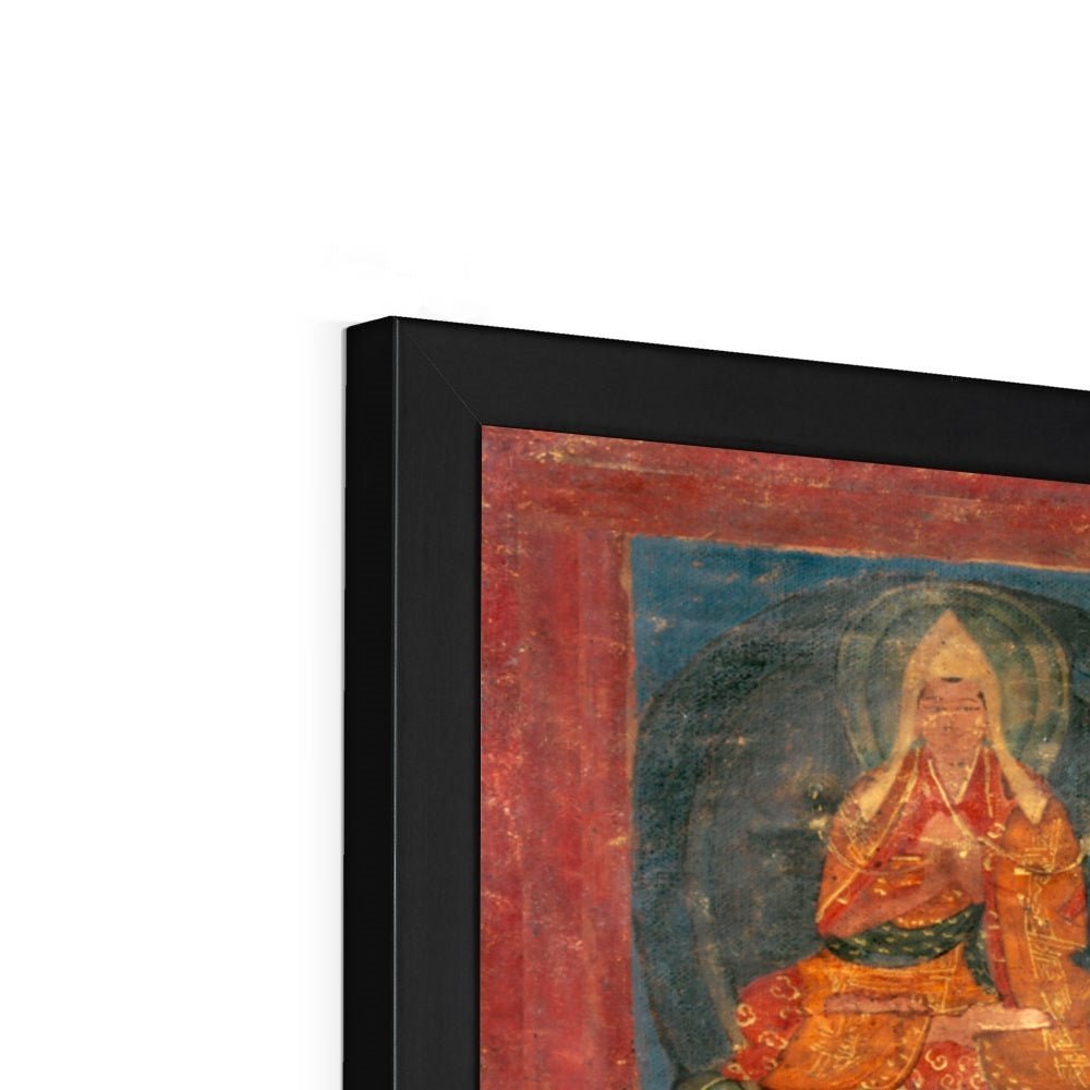 Green Tara White Tara Tibetan Buddhist Thangka Tantra Hindu Vedic Antique Vintage Yantra Mandala Framed Art Print