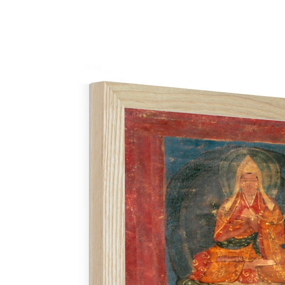 Green Tara White Tara Tibetan Buddhist Thangka Tantra Hindu Vedic Antique Vintage Yantra Mandala Framed Art Print