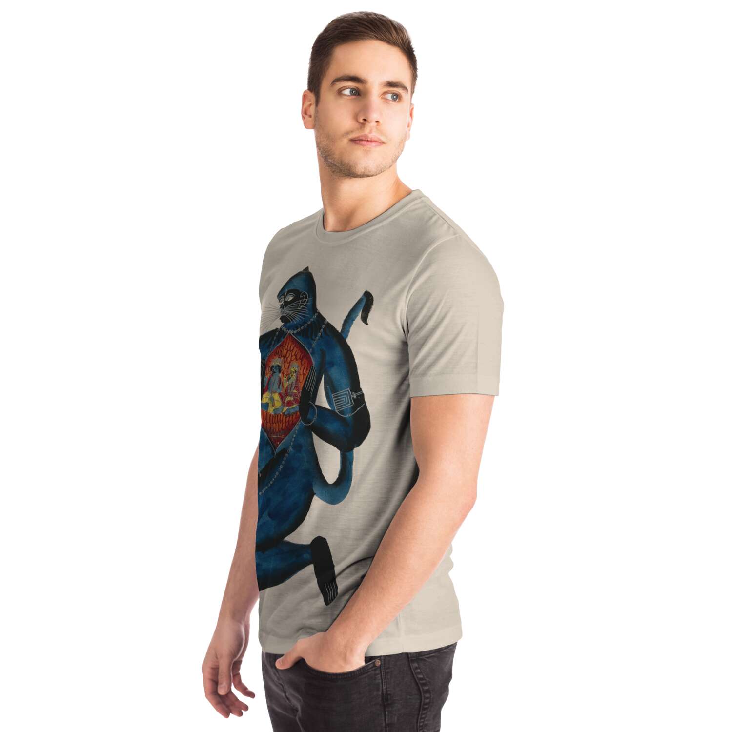 Hanuman Revealing Rama (Vishnu) and Sita in His Heart Vedic T-Shirt