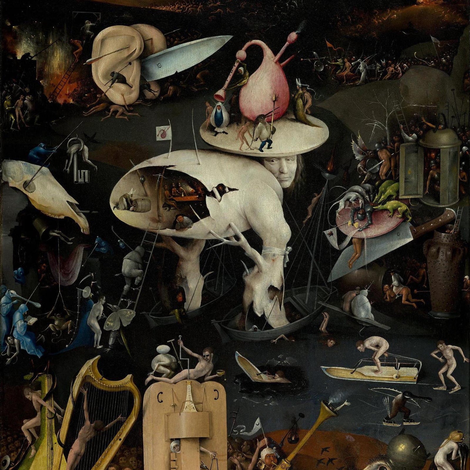 Hieronymus Bosch Garden of Earthly Delights T-Shirt: Hell Panel