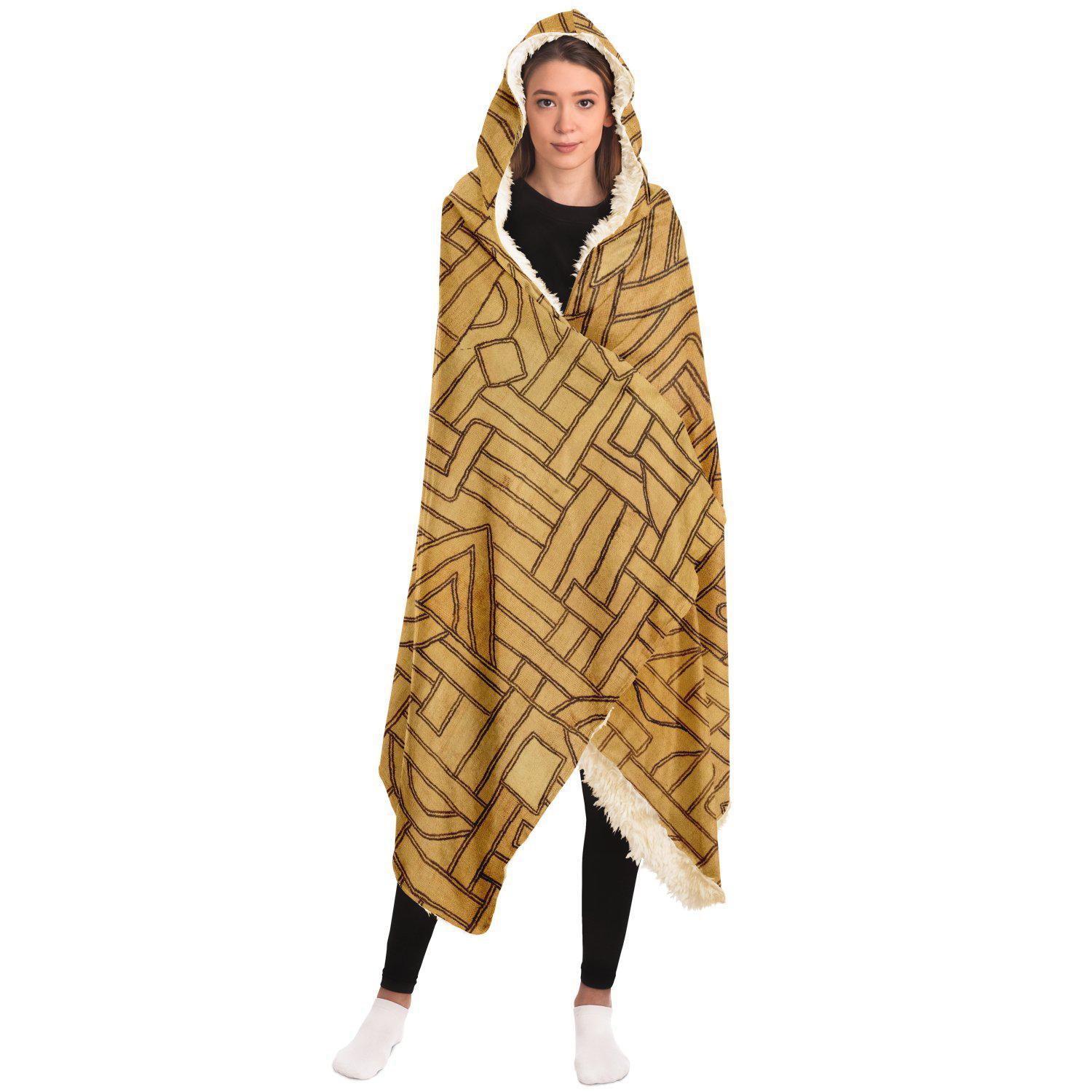 Hooded Blanket, (Mali) Traditional Kuba Cloth Design