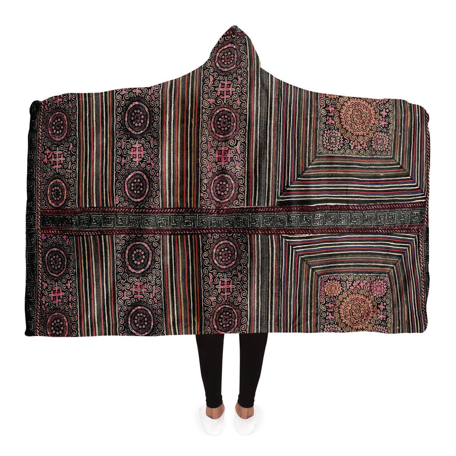 Hooded Blanket, Miao Culture Antique, Traditional Design