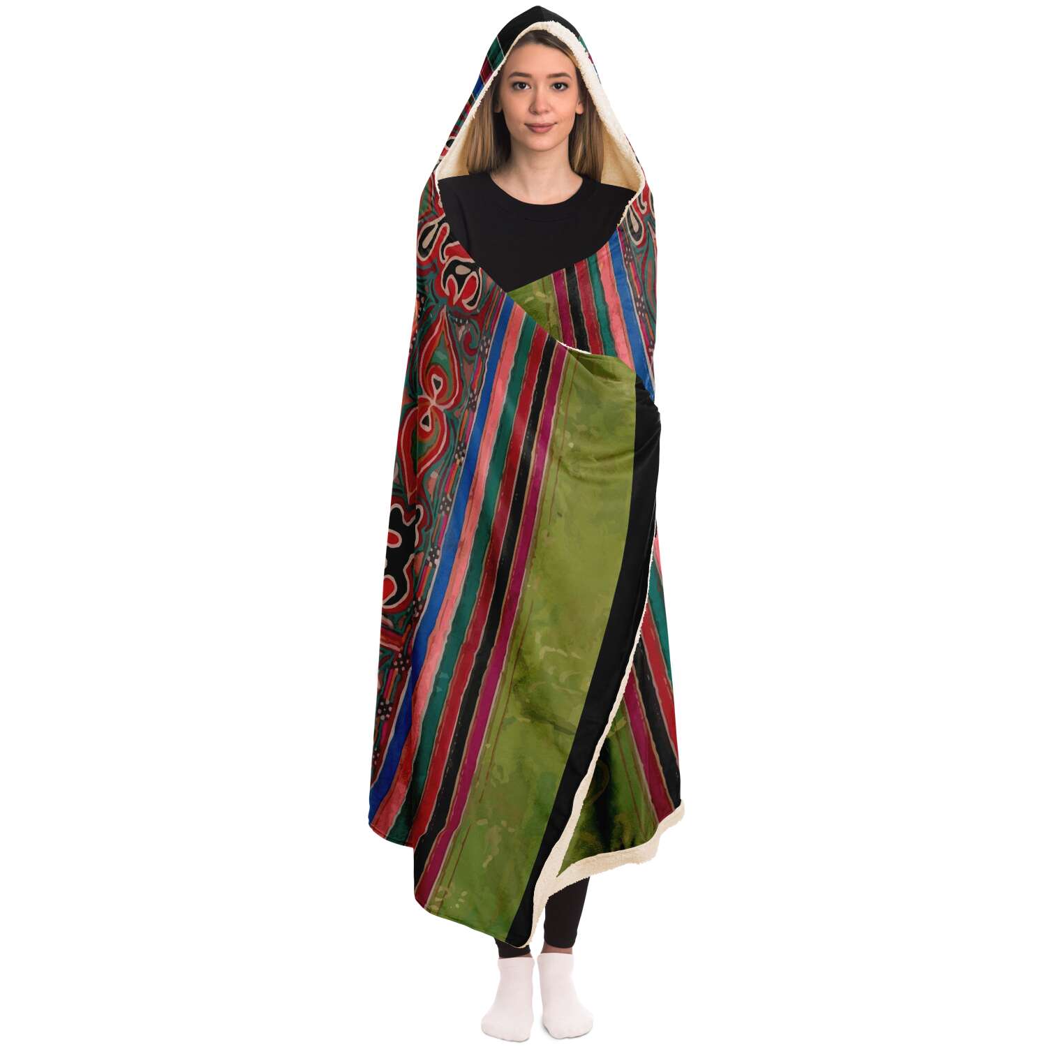 Hooded Blanket, Miao Culture Antique, Traditional Design