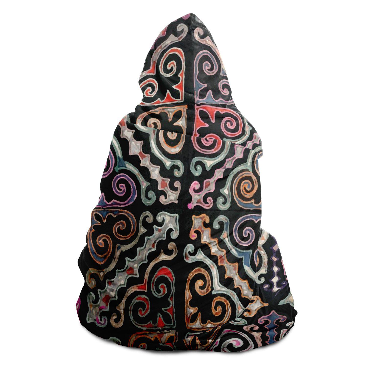 Hooded Blanket, Miao Culture Antique, Traditional Design