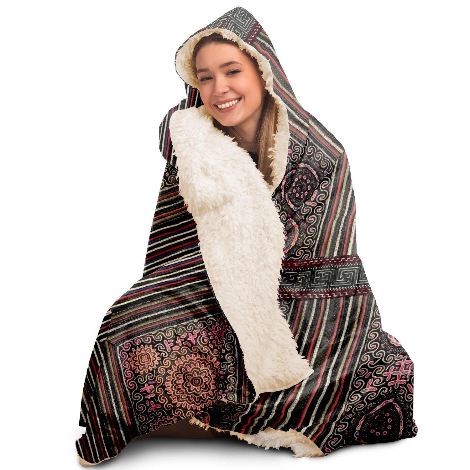 Hooded Blanket, Miao Culture Antique, Traditional Design