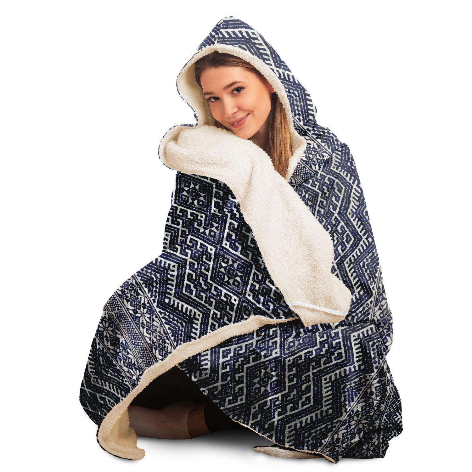 Hooded Blanket, Miao Culture Antique, Traditional Design