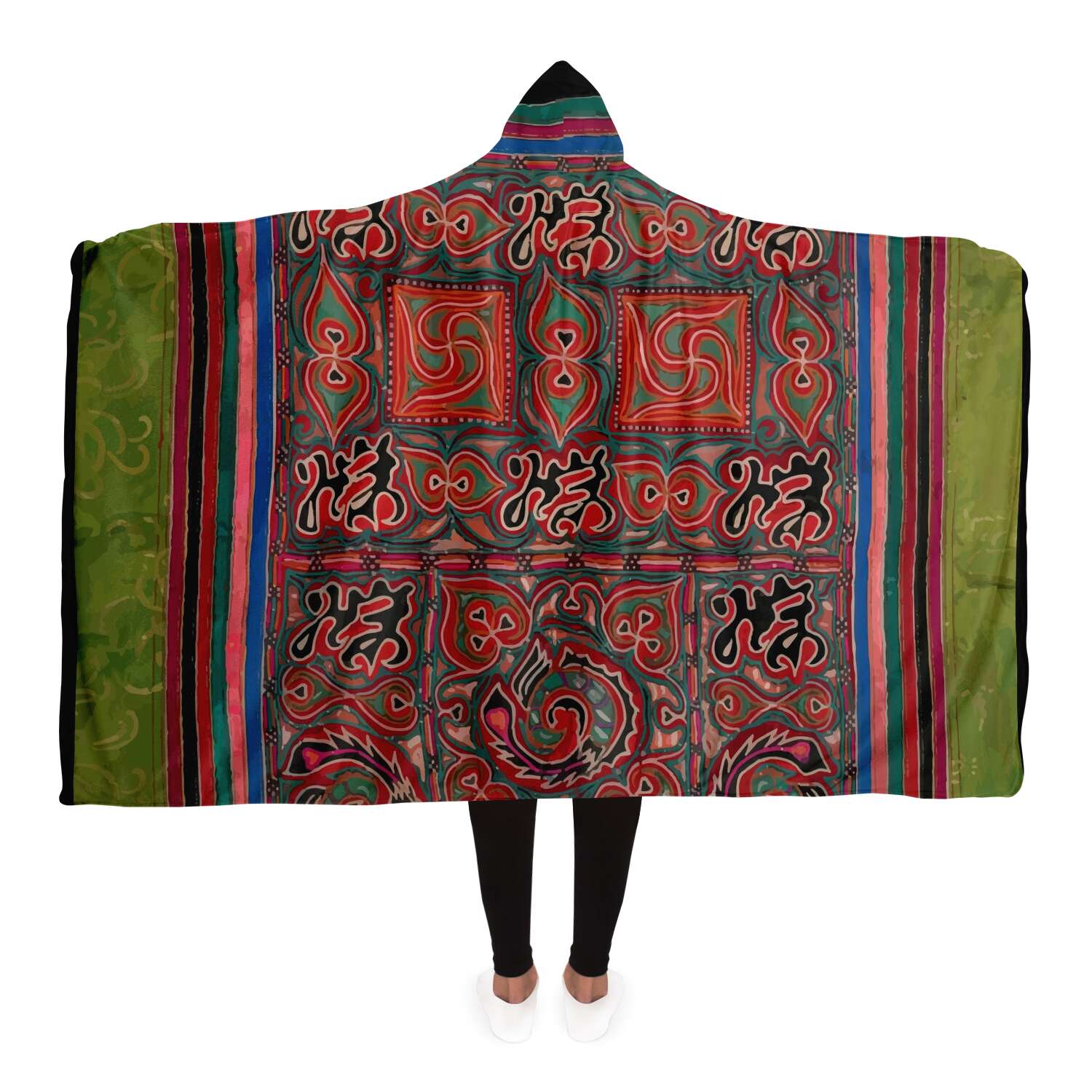 Hooded Blanket, Miao Culture Antique, Traditional Design