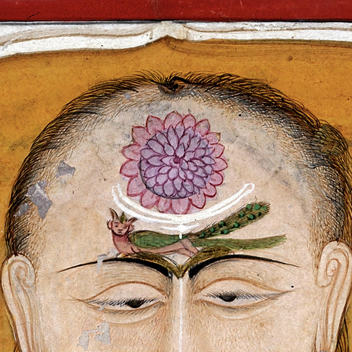 Indian Chakras Kundalini Raja Hatha Yoga Hindu Shiva Sidhi, Sadhu Vedic Kundalini Vedic Nadis Meditation Vintage Giclee Fine Art Print