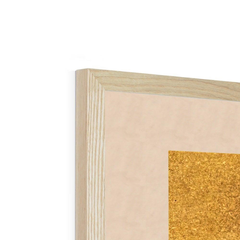 Koi and Water Plants Antique Japanese 19th-Century Zen Scroll Gold Carp Marine Life Aquatic Nature Framed Fine Art Print