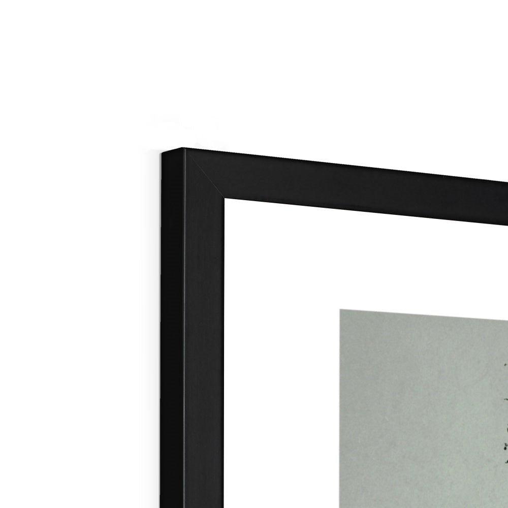 Konjin Chogoro Fighting Kongo-jin, the Blue Monster | Classic Japanese Ukiyo-e Yokai Wood Block Framed Vintage Art Print