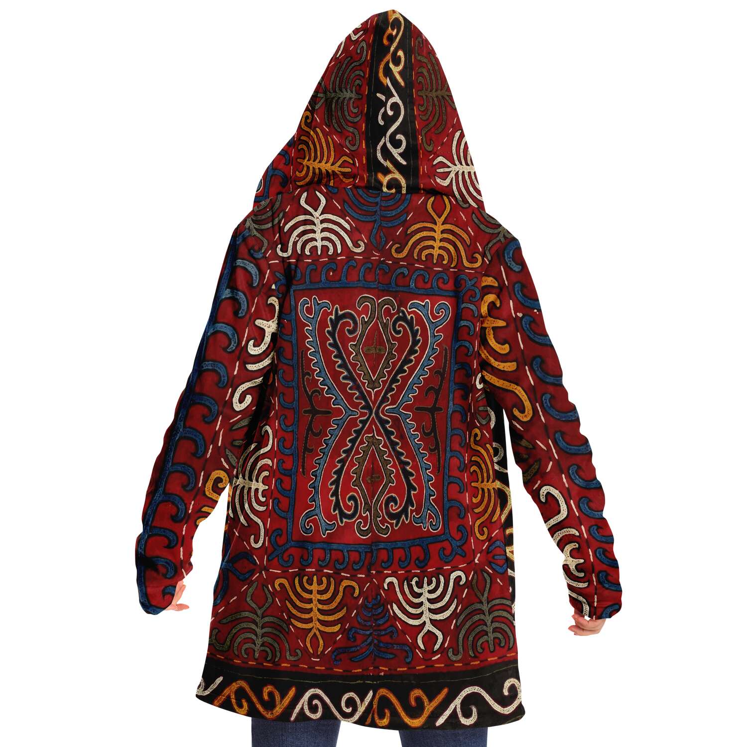 Kyrgyz Traditional Design (Central Asia) Tribal Modern Dream Cloak
