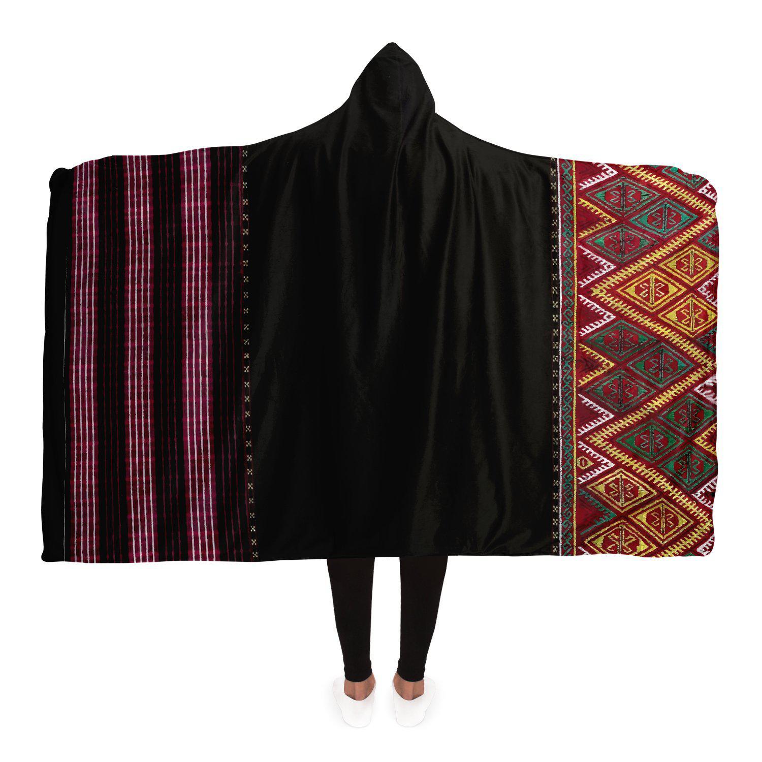Maio Traditional Embroidery Inspired Hooded Blanket