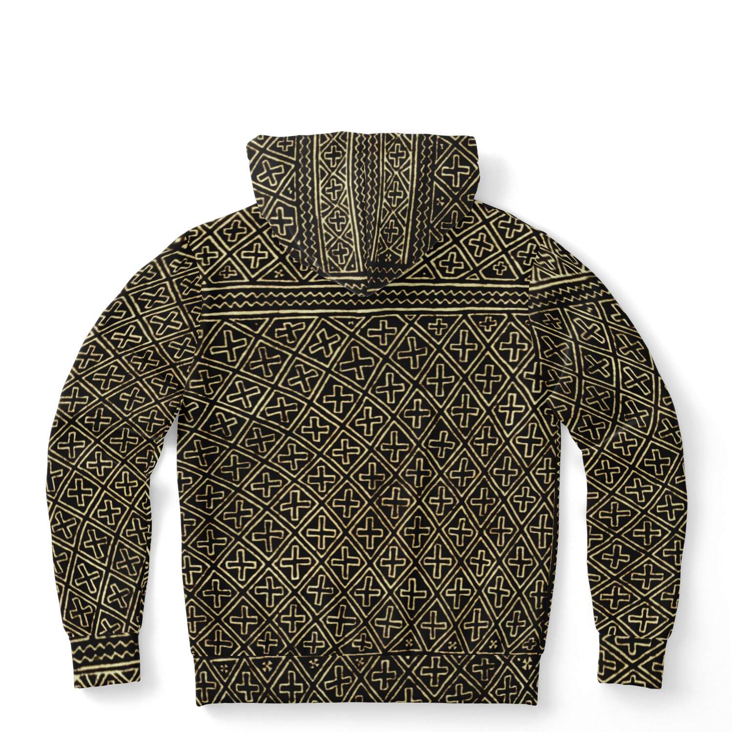 Mali Mudcloth Hoodie, Urban Nomad, Kuba Cloth, Kilim, Baluch, Ethnic Jacket African Hippie Textile Tribal Sweater Unisex Pullover Hoodie