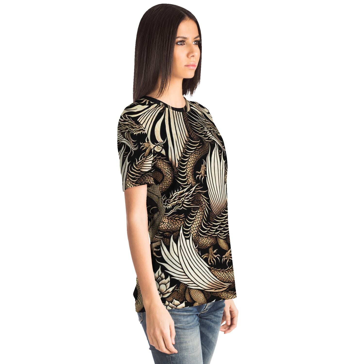 Medieval Basilisk Mythology: Ancient Greek King of Serpents, Snakes | Golden Scaled Dragon, Reptile Graphic Art T-Shirt