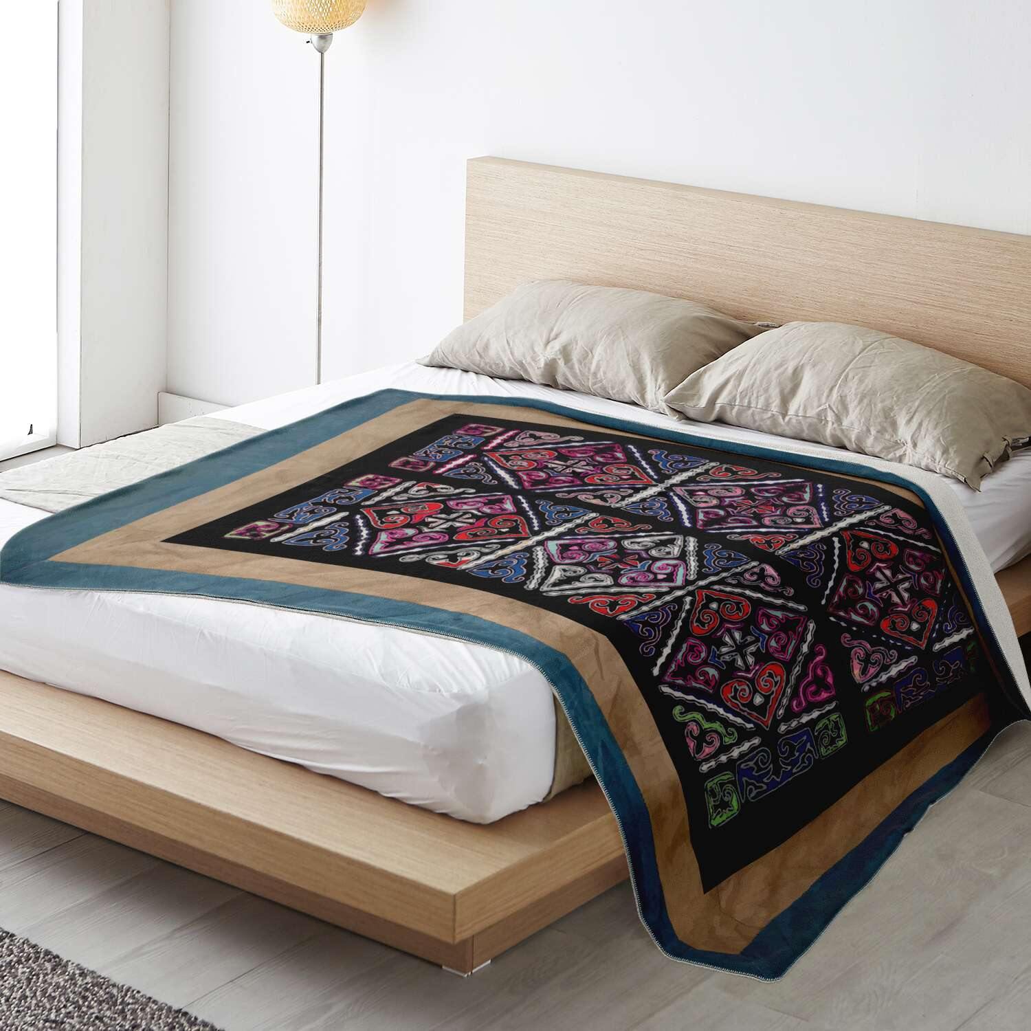 MIAO CULTURE 19TH-CENTURY DESIGN | Sherpa Fleece Blanket