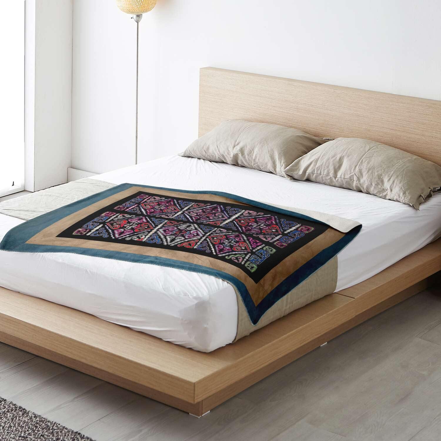 MIAO CULTURE 19TH-CENTURY DESIGN | Sherpa Fleece Blanket