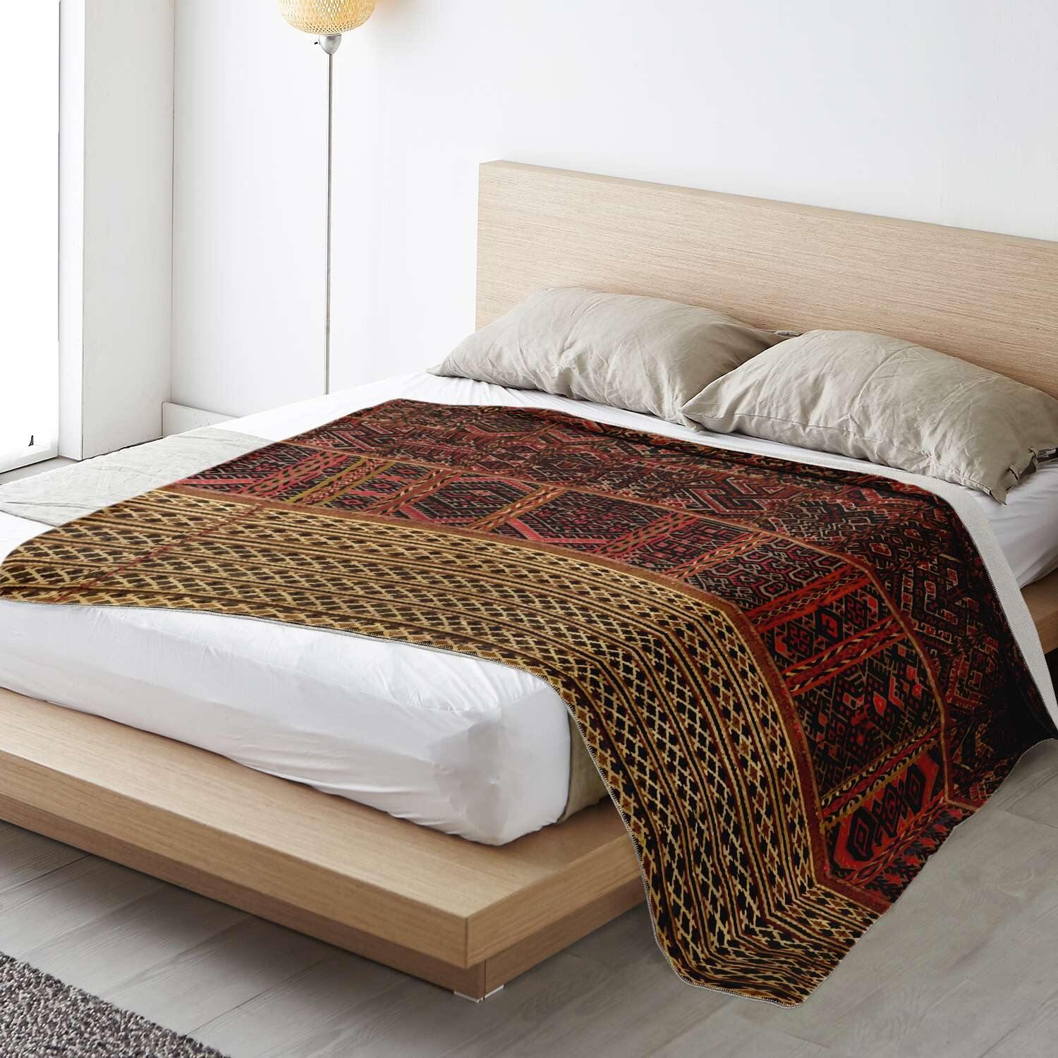 MIAO CULTURE TRADITIONAL WOVEN DESIGN | Sherpa Fleece Blanket