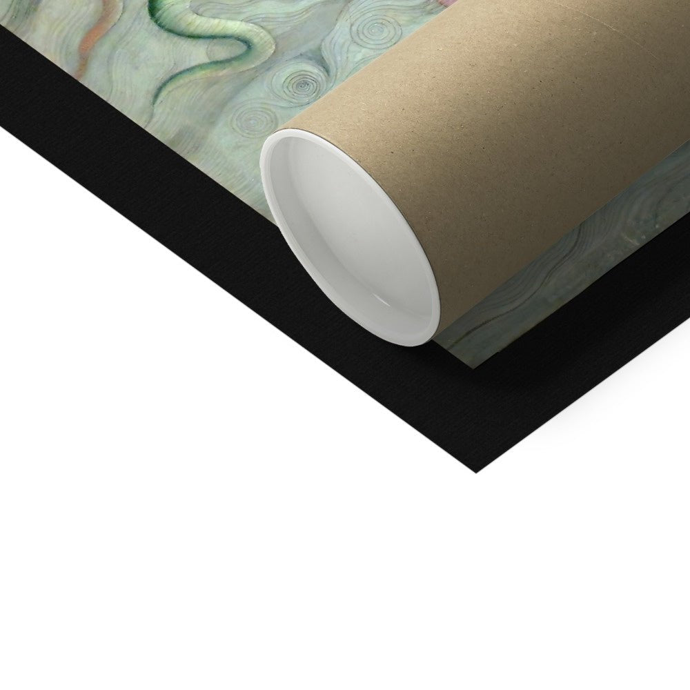 Nagas Mythology: Krishna Fights King of the Nagas, Kaliya | Hindu Mythology, Folklore Fine Art Print