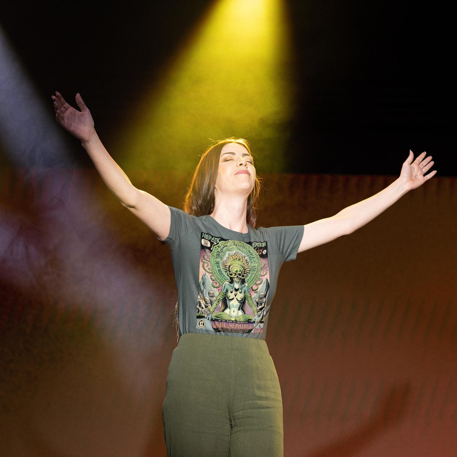 Nephthys, Egyptian Book of the Dead | Osiris Ra Anubus Horus Thoth | 1960s Comic Book Skull | Occult Duat Underworld Hades Graphic Art TShirt