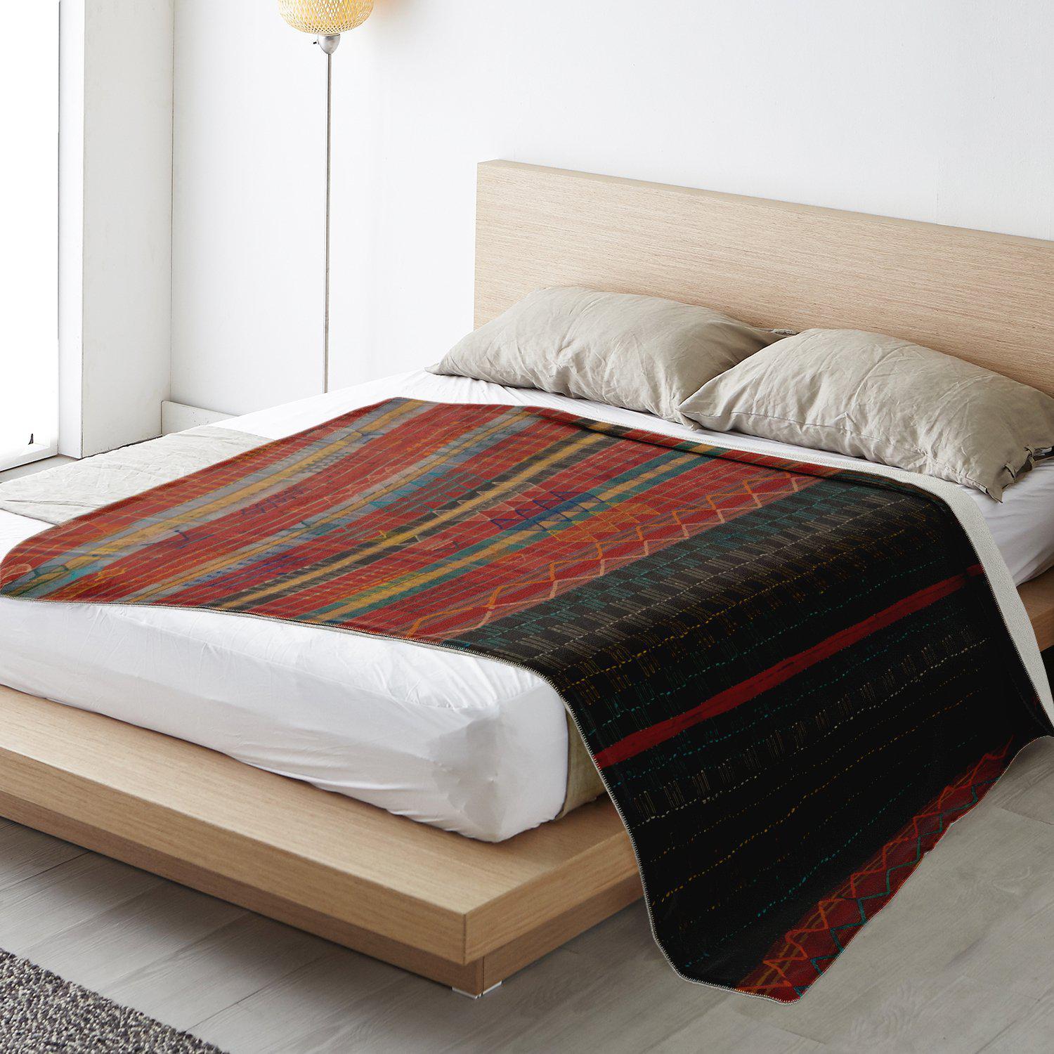 NUPE CEREMONIAL-CLOTH DESIGN | Sherpa Fleece Blanket