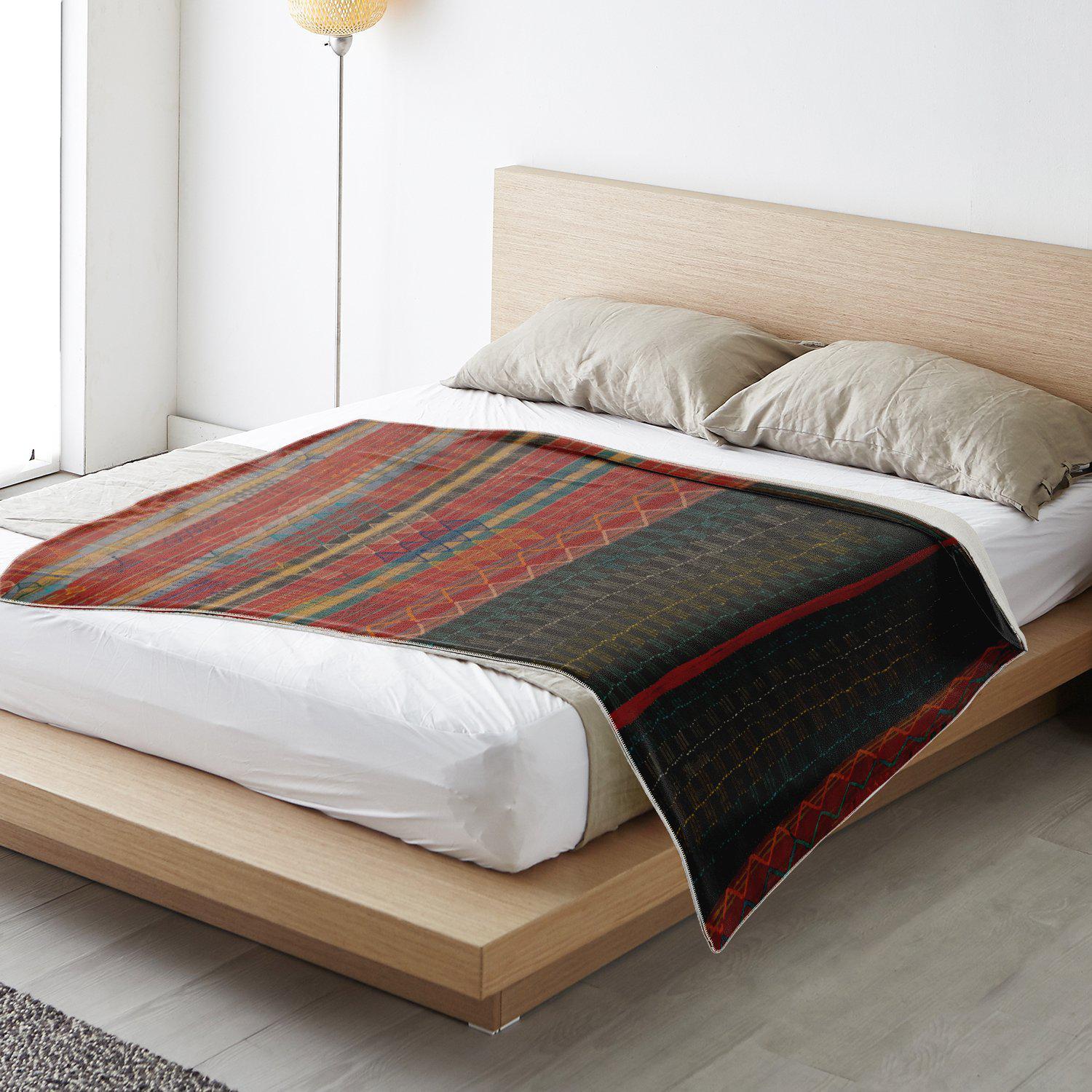 NUPE CEREMONIAL-CLOTH DESIGN | Sherpa Fleece Blanket